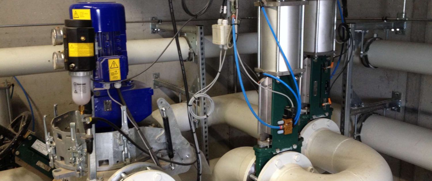 Stoffschieber Biogasanlage